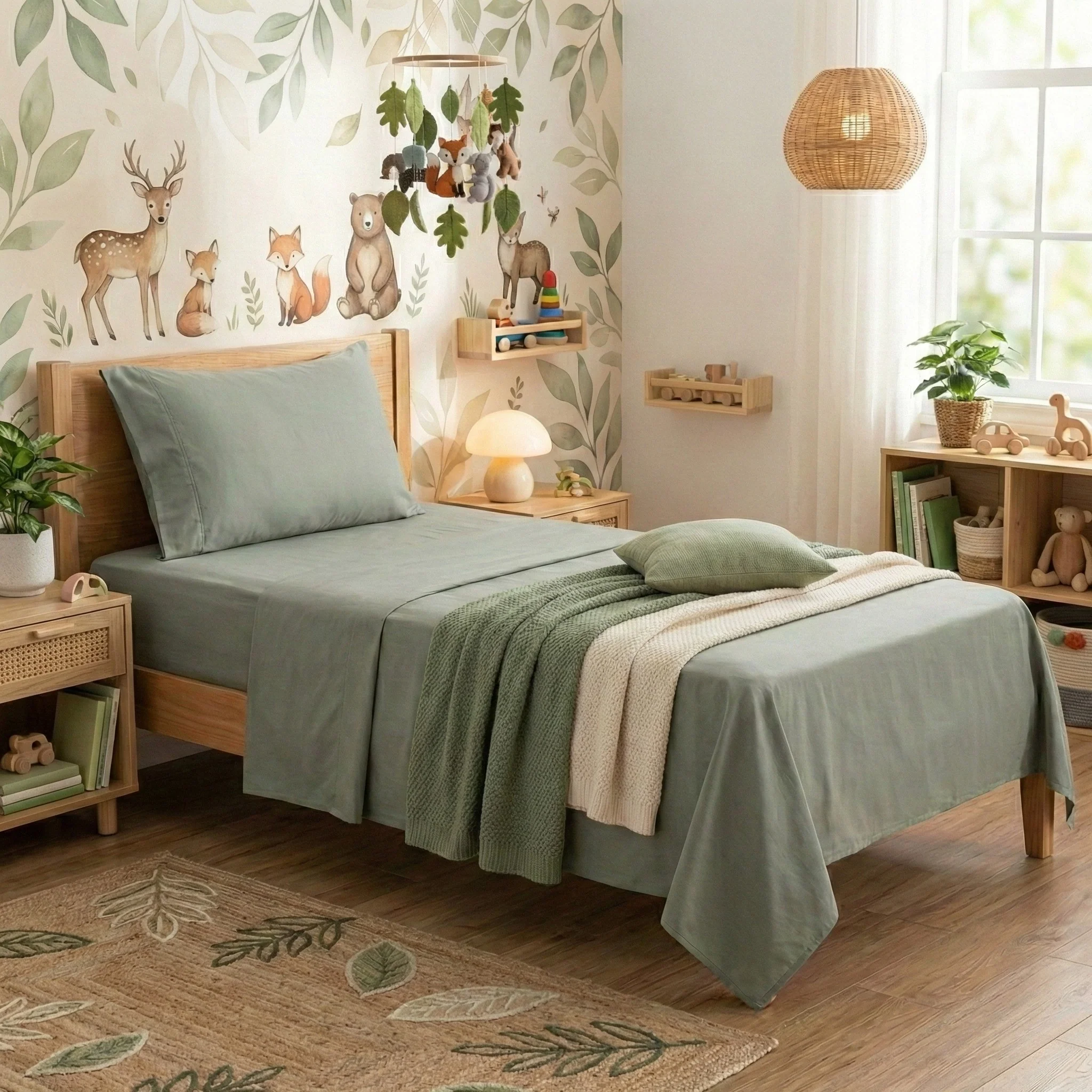 Bamboo Cotton sheets 500 TC set Jade - Image 4