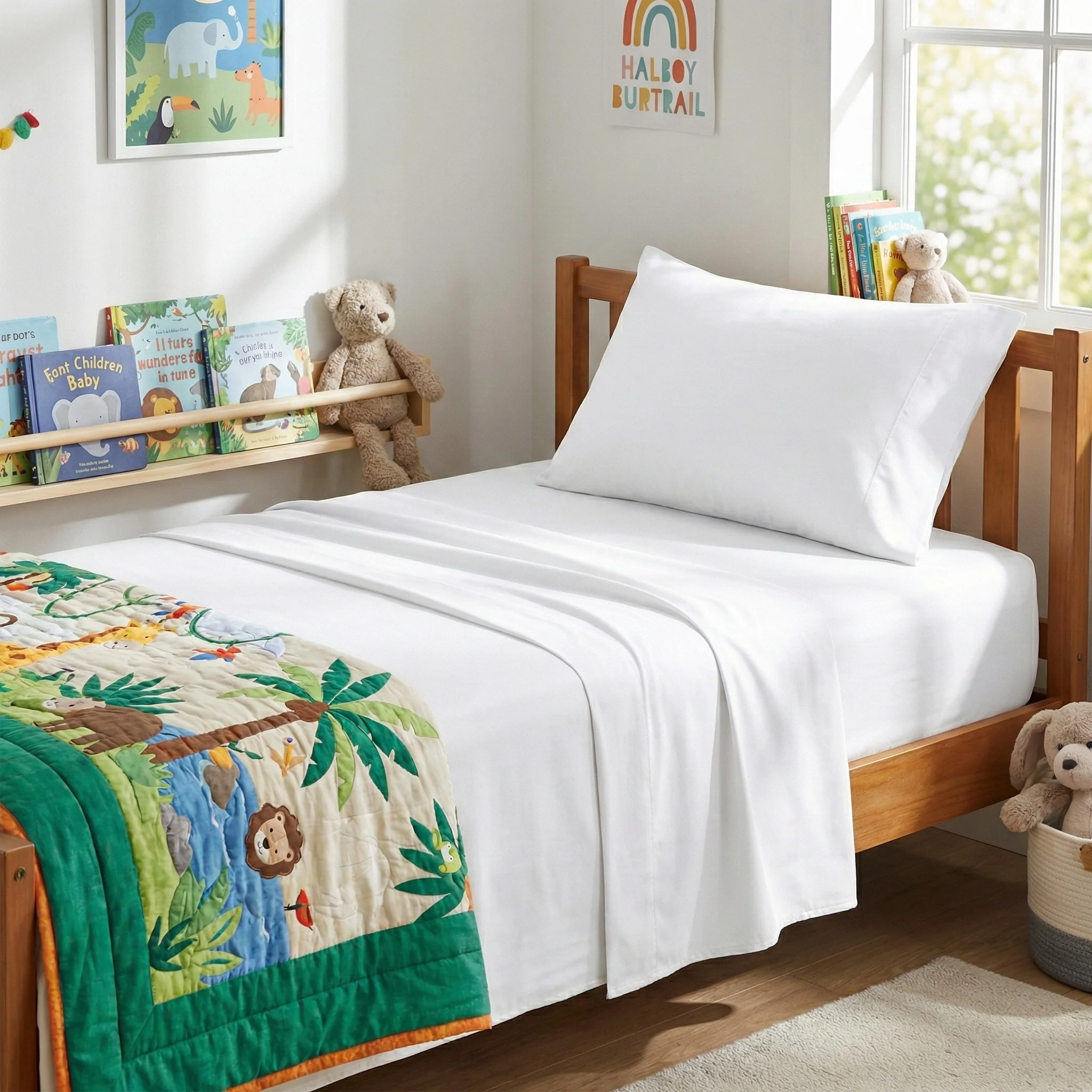 Bamboo Cotton sheets 500 TC set White - Image 3