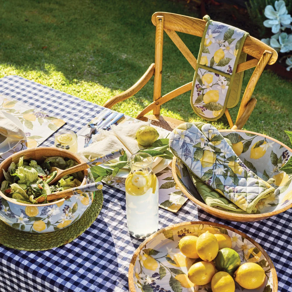 Ginny Rectangle Tablecloth 150x270cm Navy - Image 3